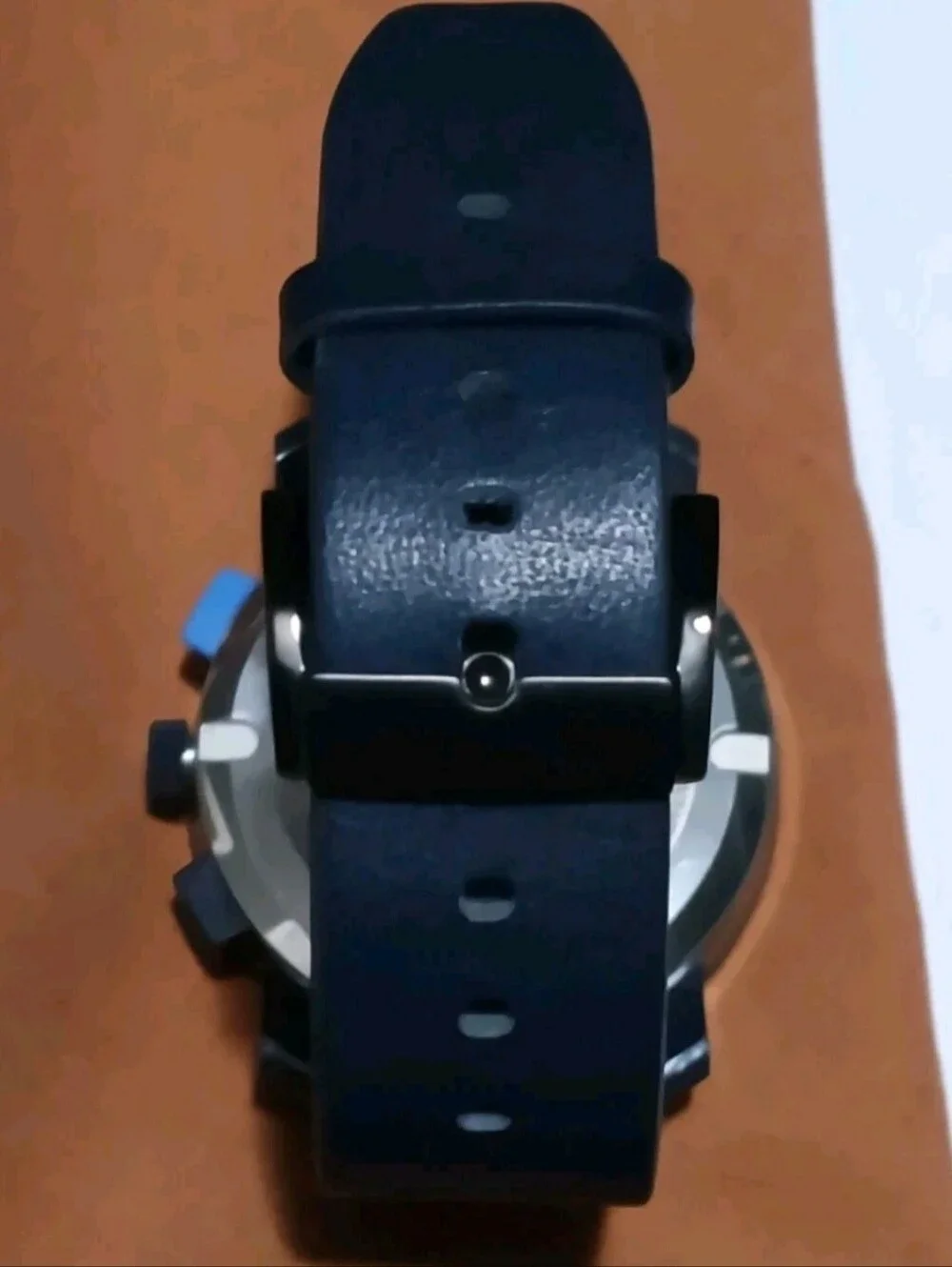 Movado Bold Blue/Blue Watch with Chronograph Swiss Made Blue Strap